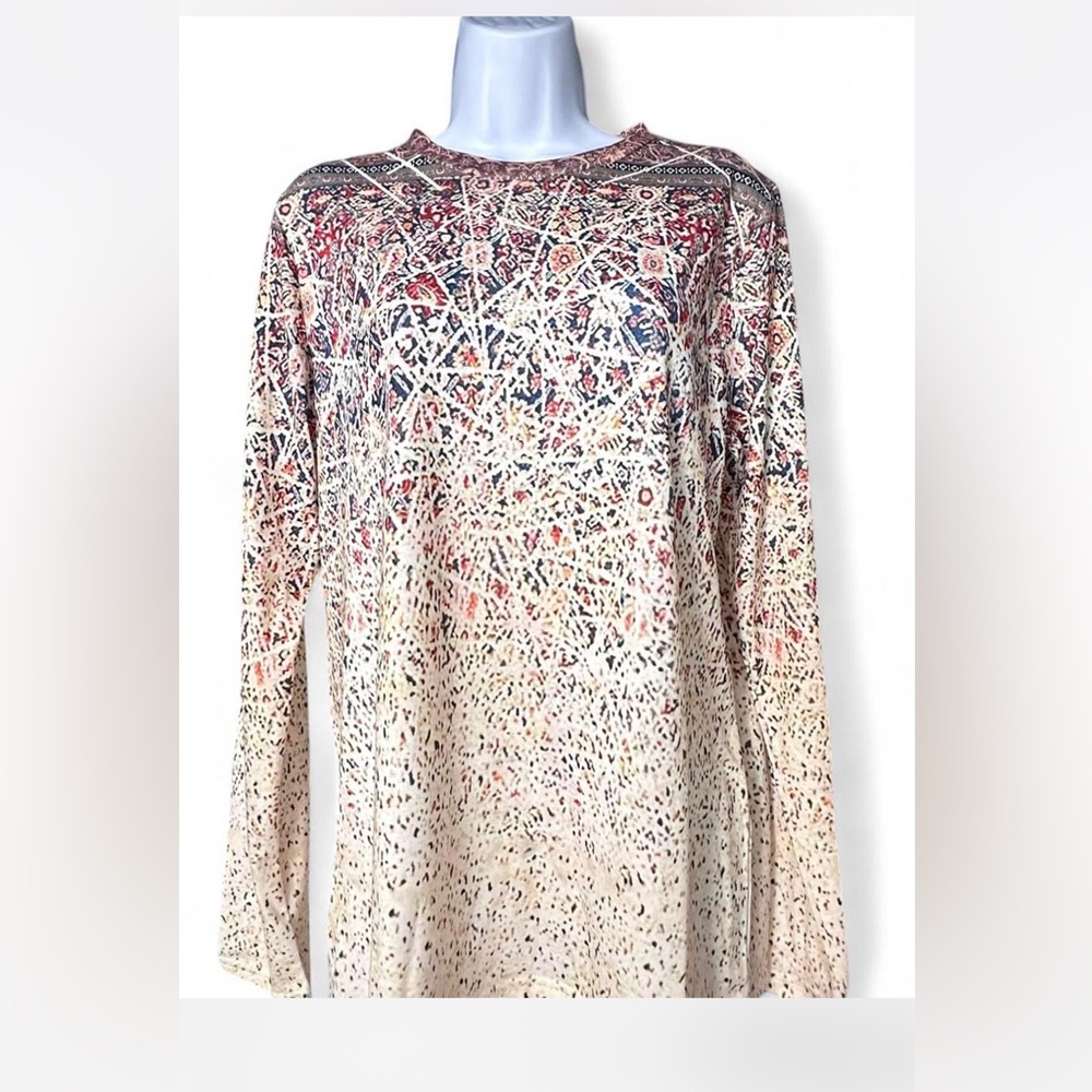 Abstract Pattern Long Sleeve Top